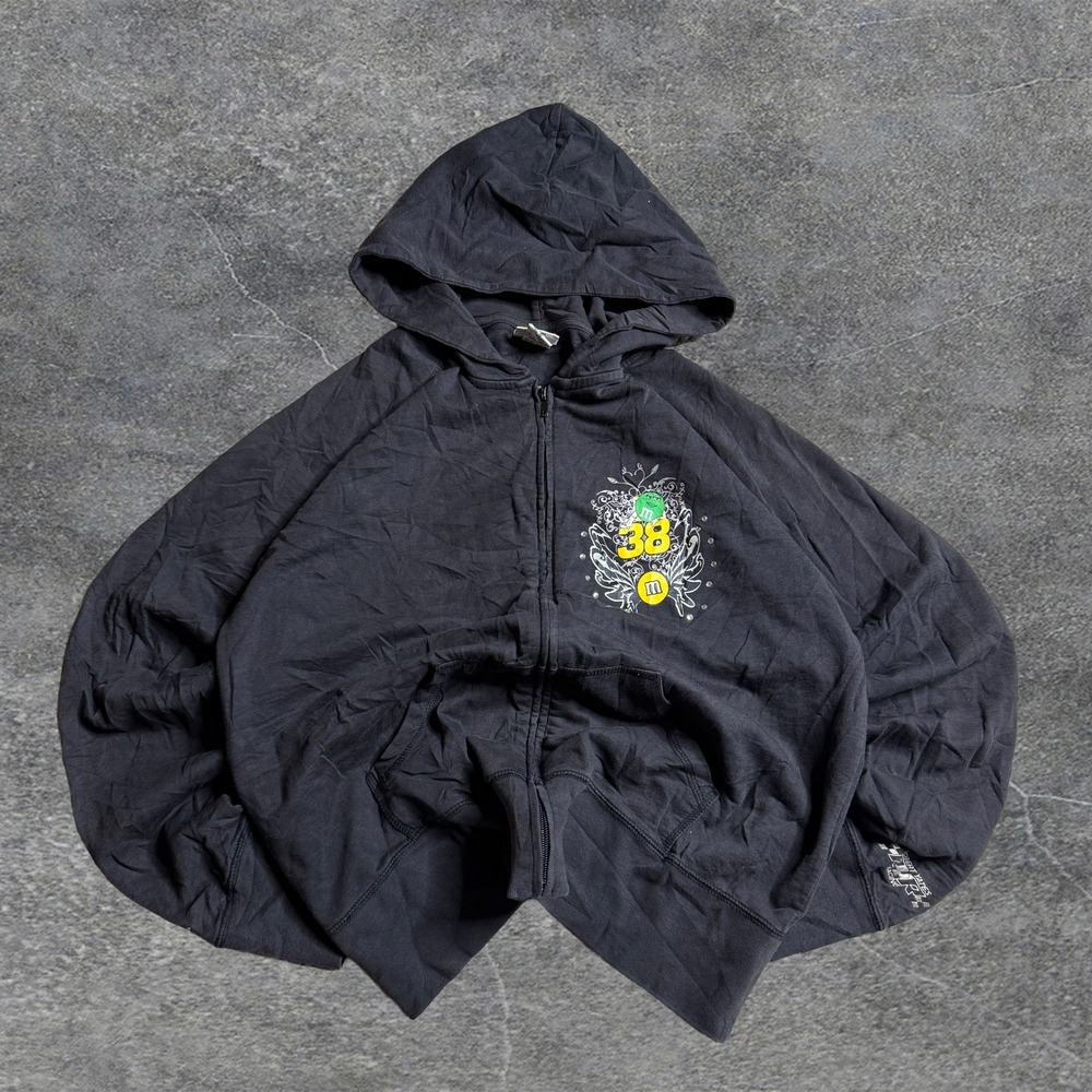 M&M Mars 38th Anniversary Zip Up Hoodie‎ Womens Graphic Sweatshirt
